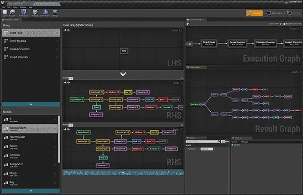 Snap Map stitching rooms via graph grammar