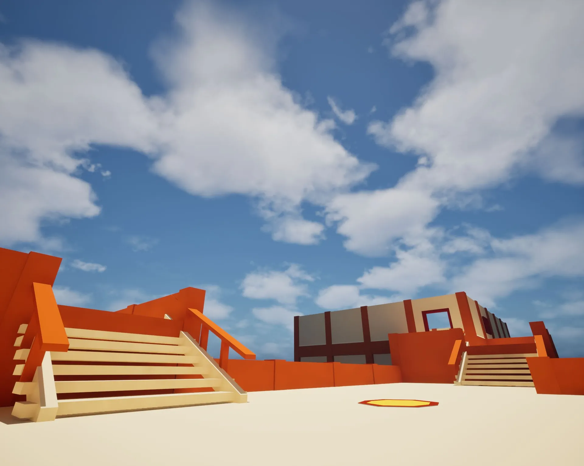Mesh-based layout, before voxel carving