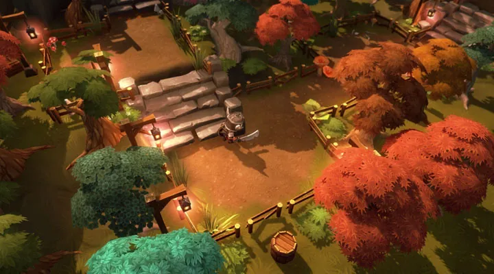 MOBA arena, summer theme