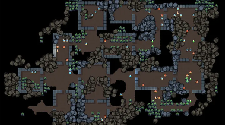 2D grid flow game